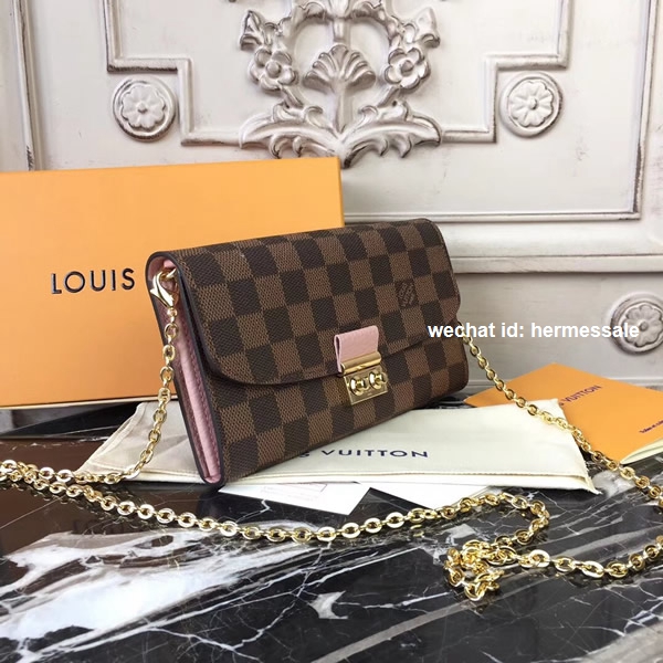 Louis Vuitton N61273 Croisette Wallet Damier Ebene Canvas