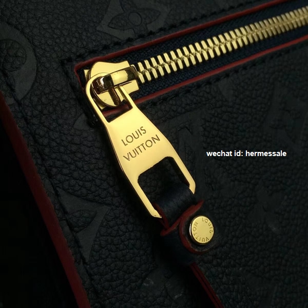 Louis Vuitton M44071 Pochette Metis Monogram Empreinte Leather Marine Rouge