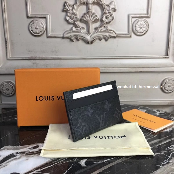 Louis Vuitton M62170 Double Card Holder Monogram Eclipse Canvas