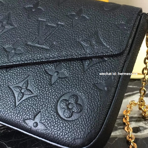 Louis Vuitton M64064 Luxury Monogram Leather Pochette Felicie Bag Noir