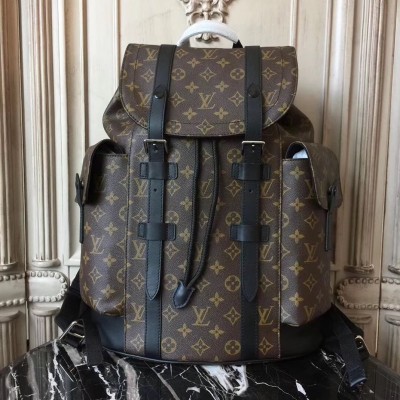 Louis Vuitton M43735 Christopher PM Backpack Monogram Macassar